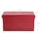 Simplify Faux Leather Double Folding Storage Ottoman